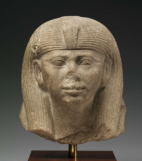 Head of a Statue of a Queen as a Sphinx