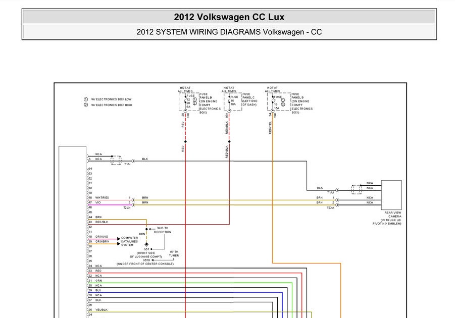 57 2014 Vw Passat Radio Wiring Diagram - Wiring Diagram Harness