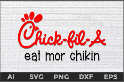Download Chick-Fil-A Eat Mor Chickin svg, Thick-Fil-A svg Free