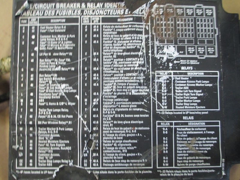 2000 Kenworth T800 Fuse Panel Diagram - 2002 Kenworth W900l Fuse