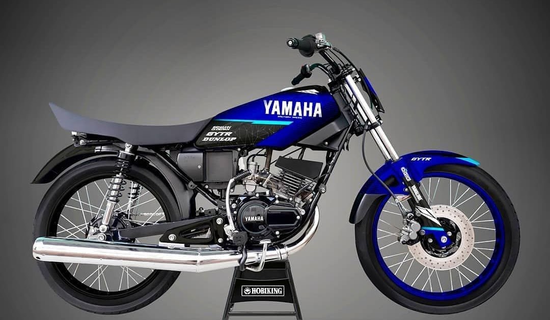 Rx King Modif Simple Biru / Striping Rx King Hitam Modifikasi - Sudah