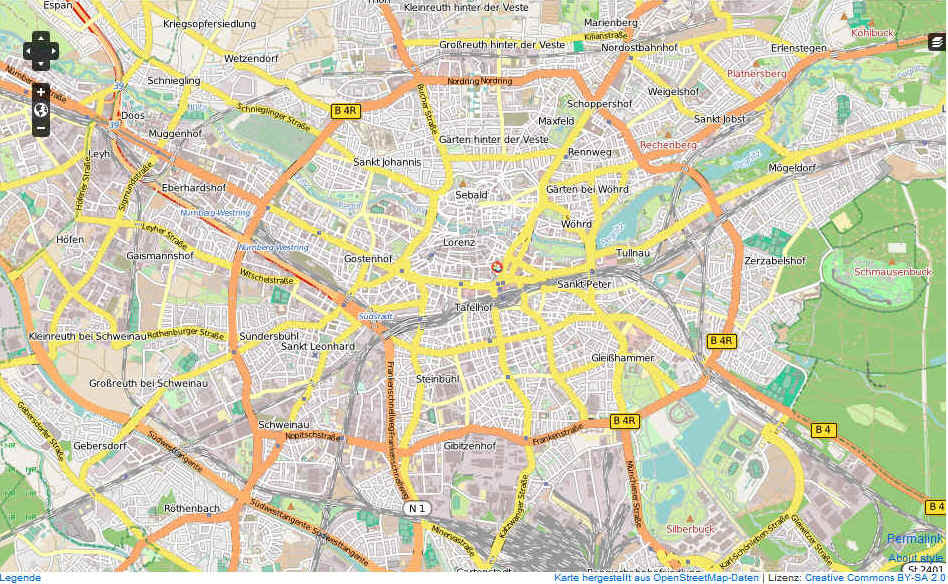 Karte Nürnberg | Karte