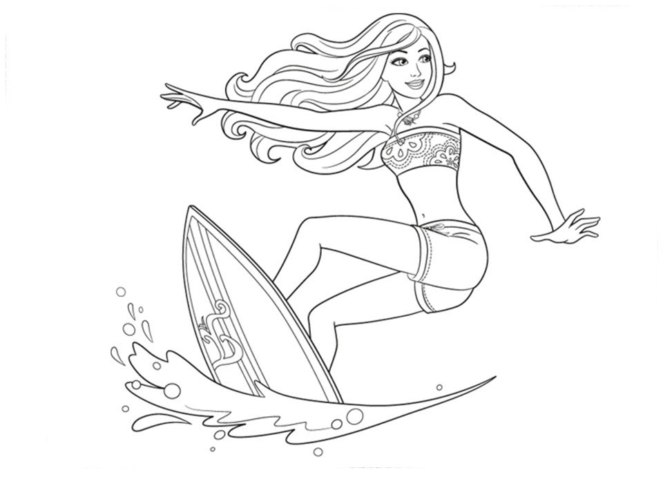 Dibujos De Barbie Sirena Para Colorear E Imprimir - páginas para colorear