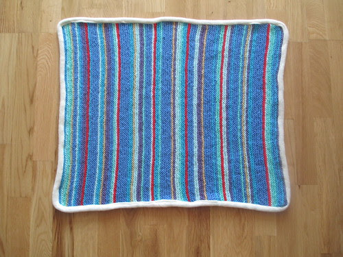Knit stitch blanket