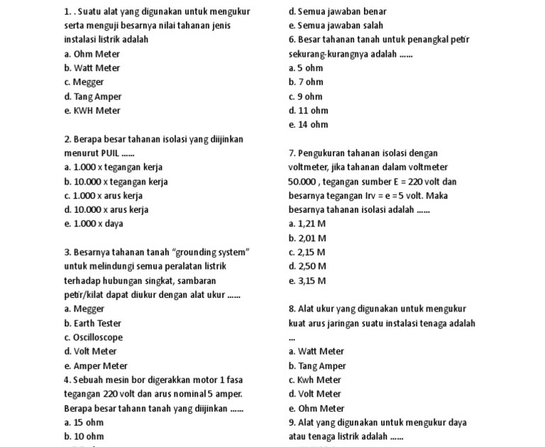 Soal Dan Jawaban Tentang Grounding - Peranti Guru