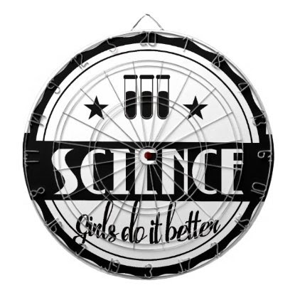 Science Girls do it Better Dart Board