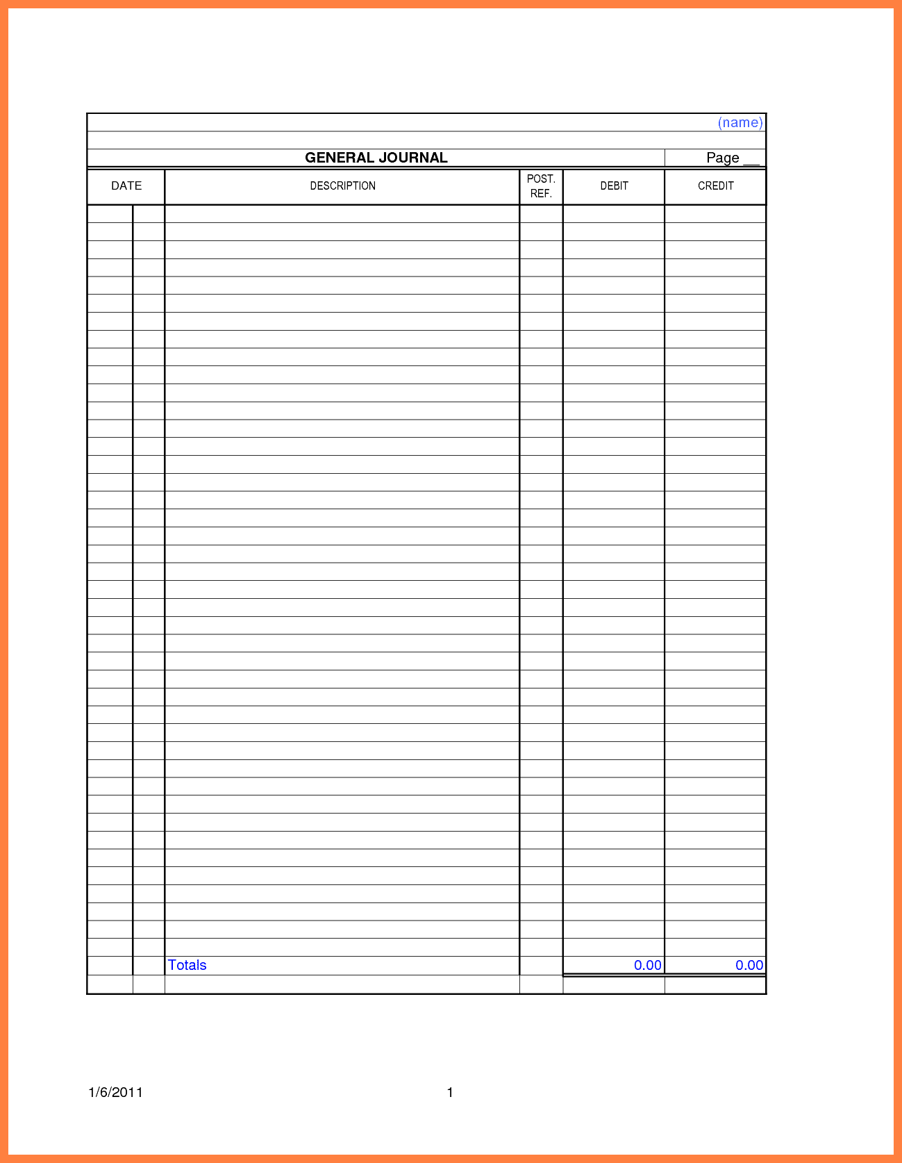 Receipt Ledger Template Classles Democracy
