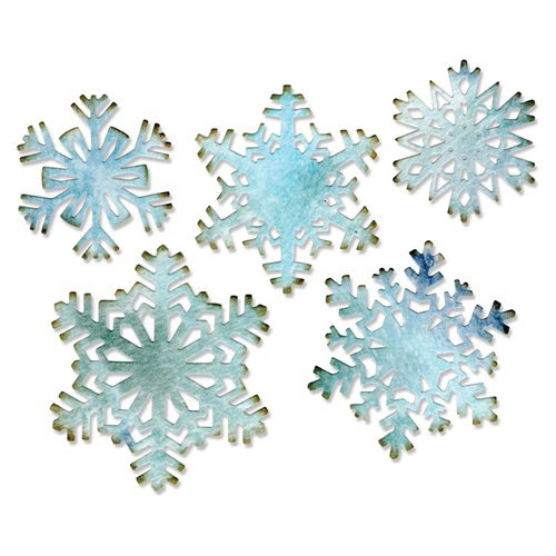 Sizzix - Tim Holtz - Alterations Collection - Christmas - Thinlits Die - Paper Snowflakes