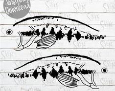 56 Lure Stencil Fishing Lure Pattern Svg SVG PNG EPS DXF File - Best