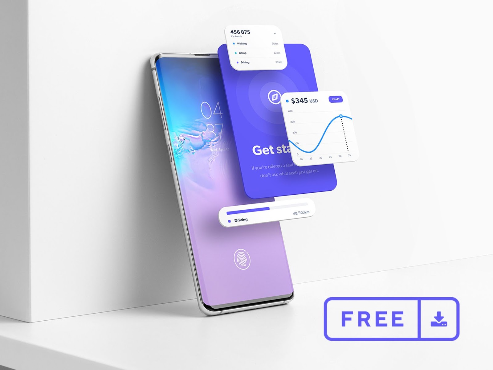 Mobile App Icon Mockup Psd