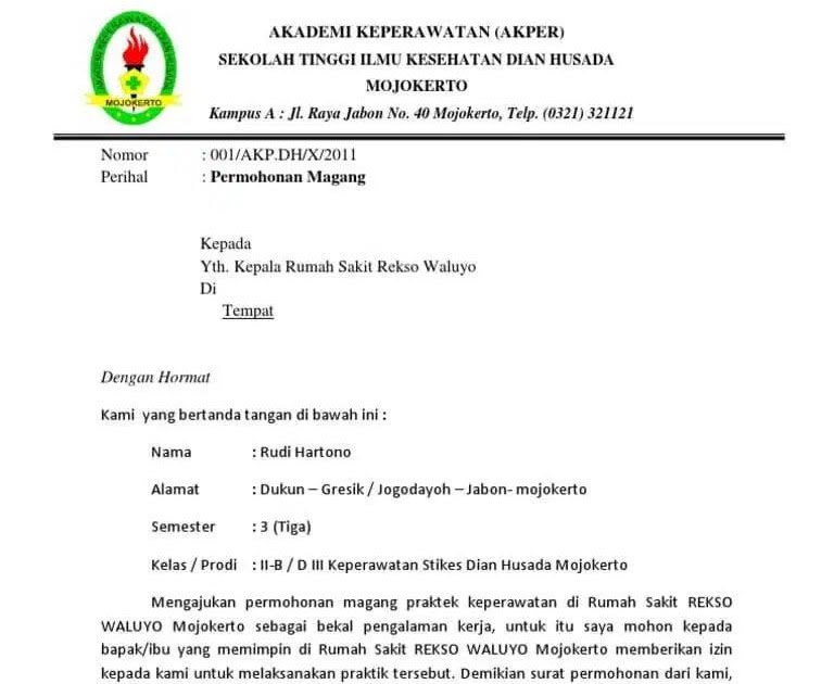 Contoh Surat Sakit Untuk Guru
