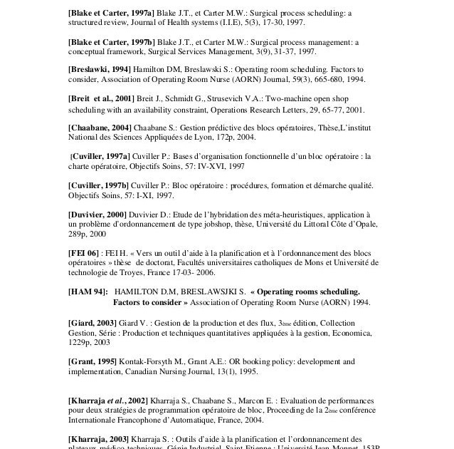 Bibliographie These  Titre De La Thèse
