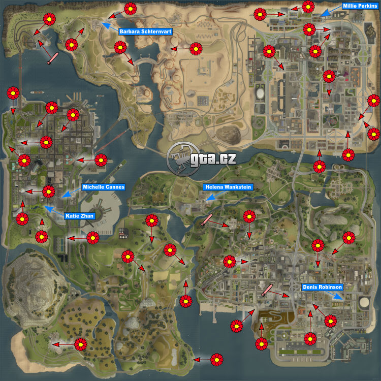33 Gta Sa Weapon Map  Maps Database Source
