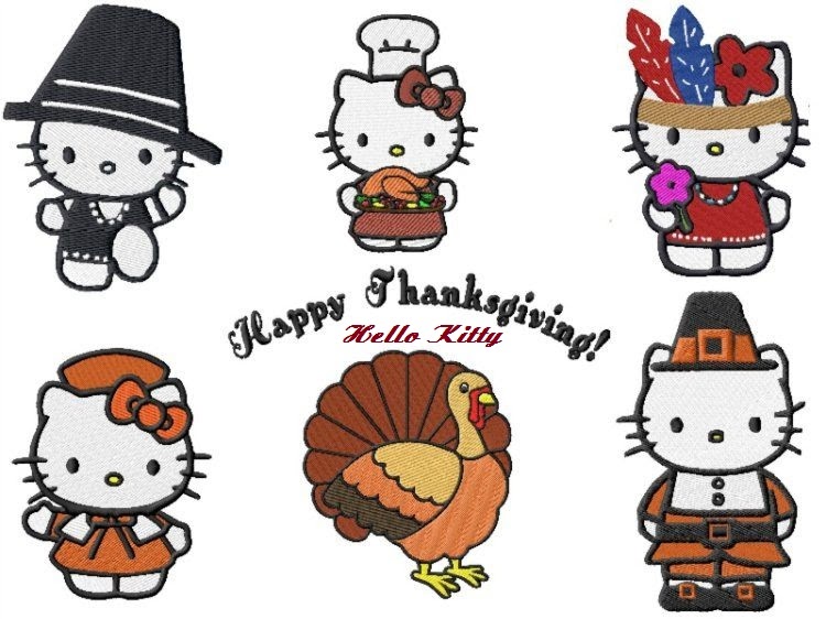 Hello Kitty Thanksgiving Coloring Page - 54+ Popular SVG Design