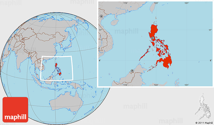 Philippines Location On World Map | Cities And Towns Map