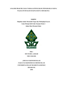 Skripsi Zakat Profesi Pdf Ide Judul Skripsi Universitas