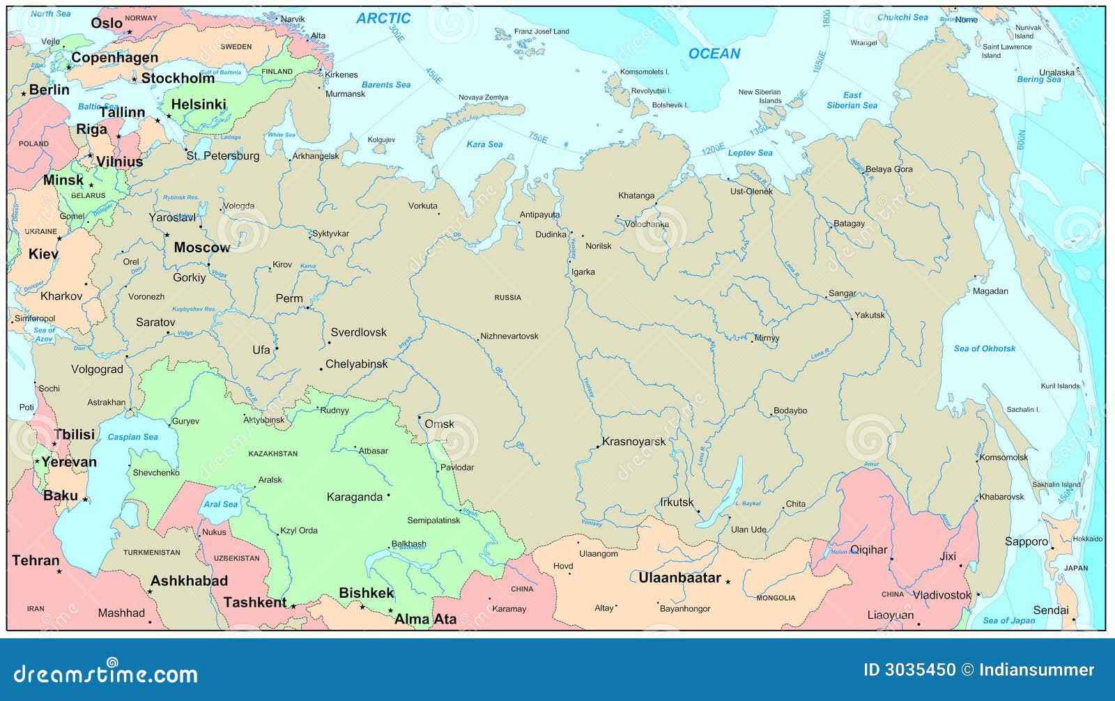 RUSSLAND KARTE ~ World Of Map