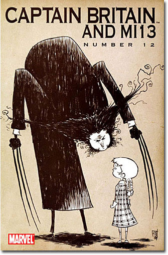 I always love a nice gorey comic book. Wolvie Art Appreciation