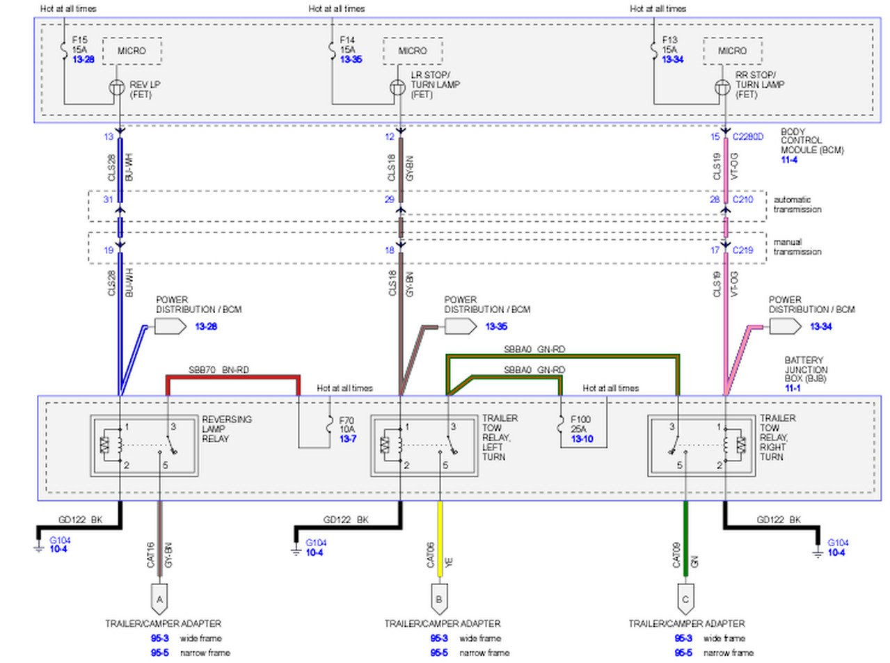 Ford F350 Wiring Diagram For Trailer Plug