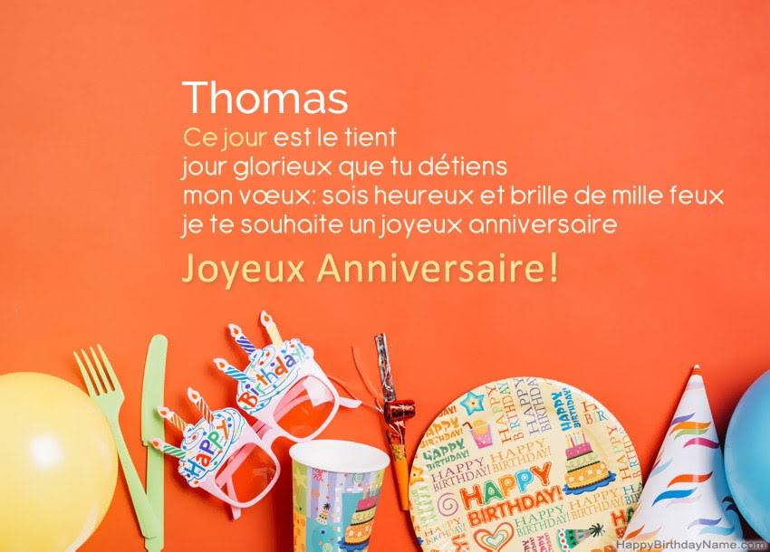 Carte bon anniversaire thomas 504800-Carte bon anniversaire thomas