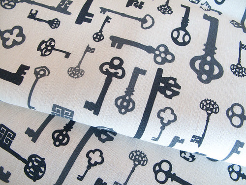 Keys in Charcoal on Cream