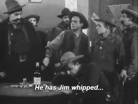 He has Jim whipped...