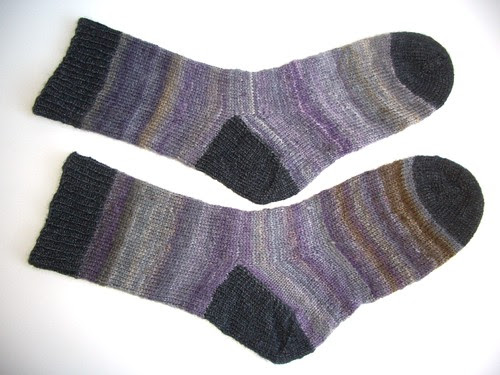 Black Purl socks-3