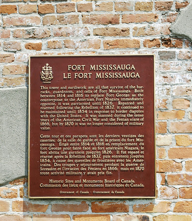 Historic Plaque at Fort Mississauga
