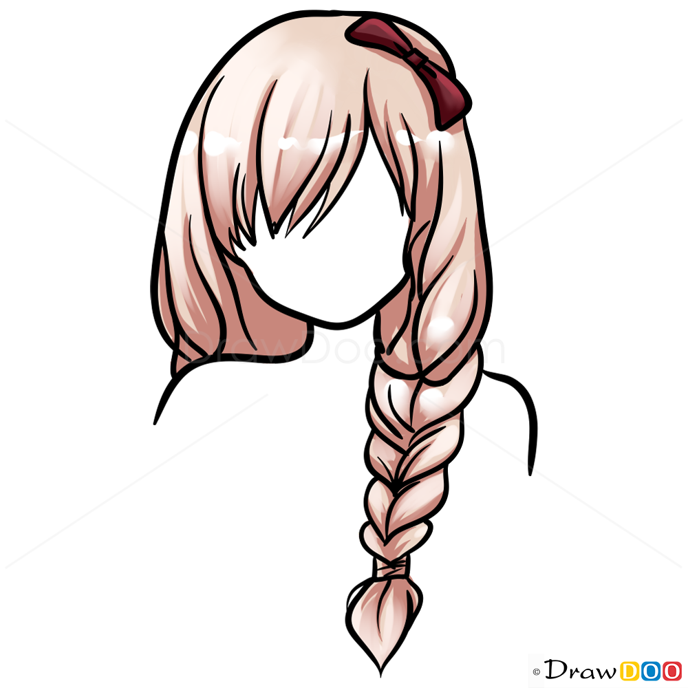 A Drawing Of Girl Hair