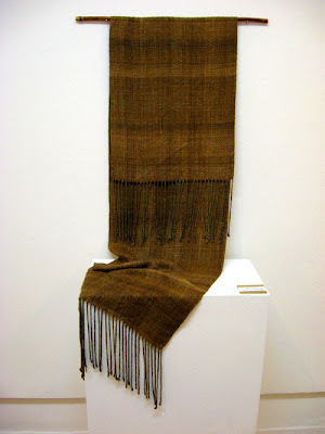 Silk Into Gold handwoven scarf