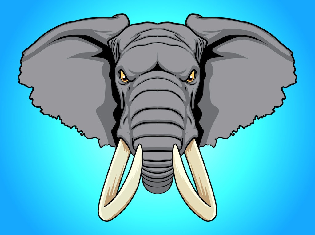 Free 134 Elephant Head Svg SVG PNG EPS DXF File