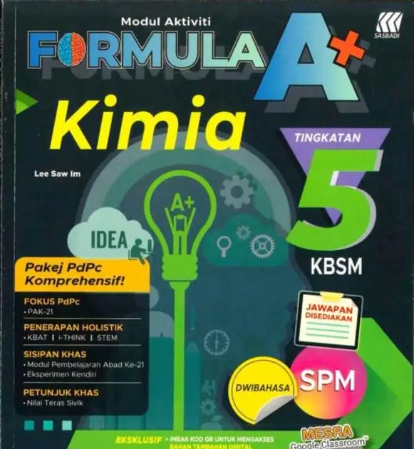 Jawapan Modul Kimia Tingkatan 5  Jawapan Buku Teks Sains Tingkatan 5