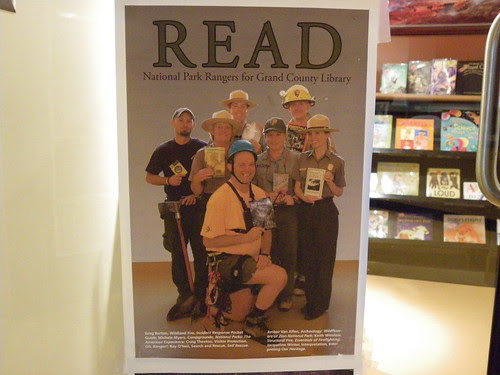 Local readers (from the National Parks Service) in the Read promotion - Grand County Public Library, Moab