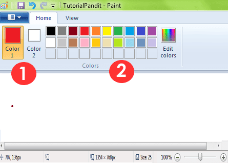 Selecting Color in MS Paint. selecting-color-in-ms-paint