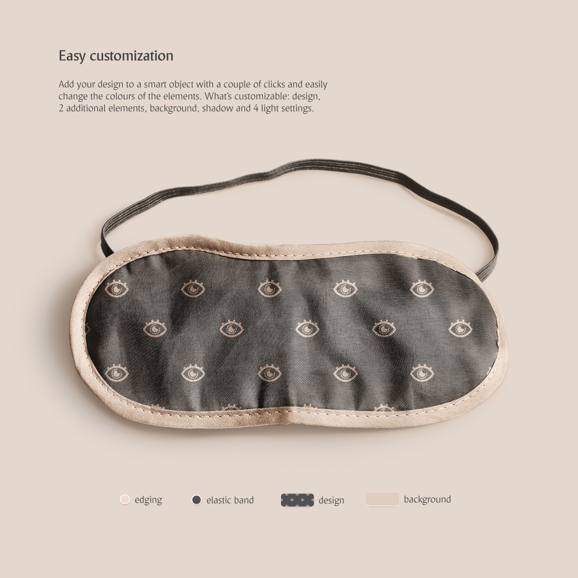 Download Sleeping Mask Mockup Free Sleeping Mask Mockup In Apparel Mockups On Yellow Images Creative PSD Mockup Templates
