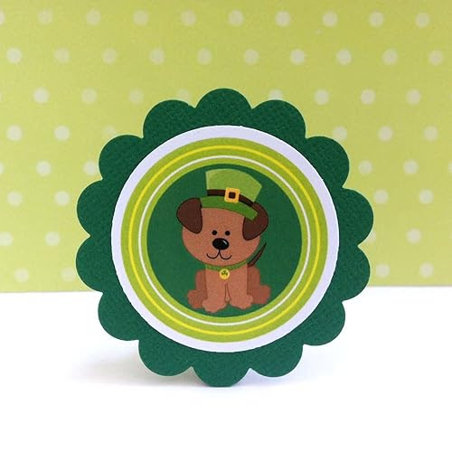 St Patrick Lucky Dog Gift Tags - Set of 12