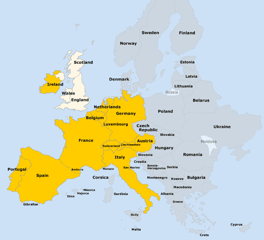 Map Of Spain France And Italy Imsa Kolese