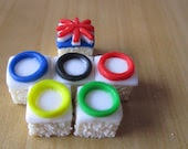 Olympics 2012 cake squares