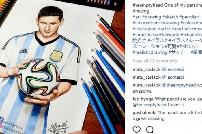 Sketsa Wajah Pemain Bola Indonesia BotBola