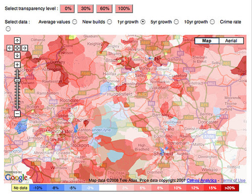 Mouseprice house price heat map