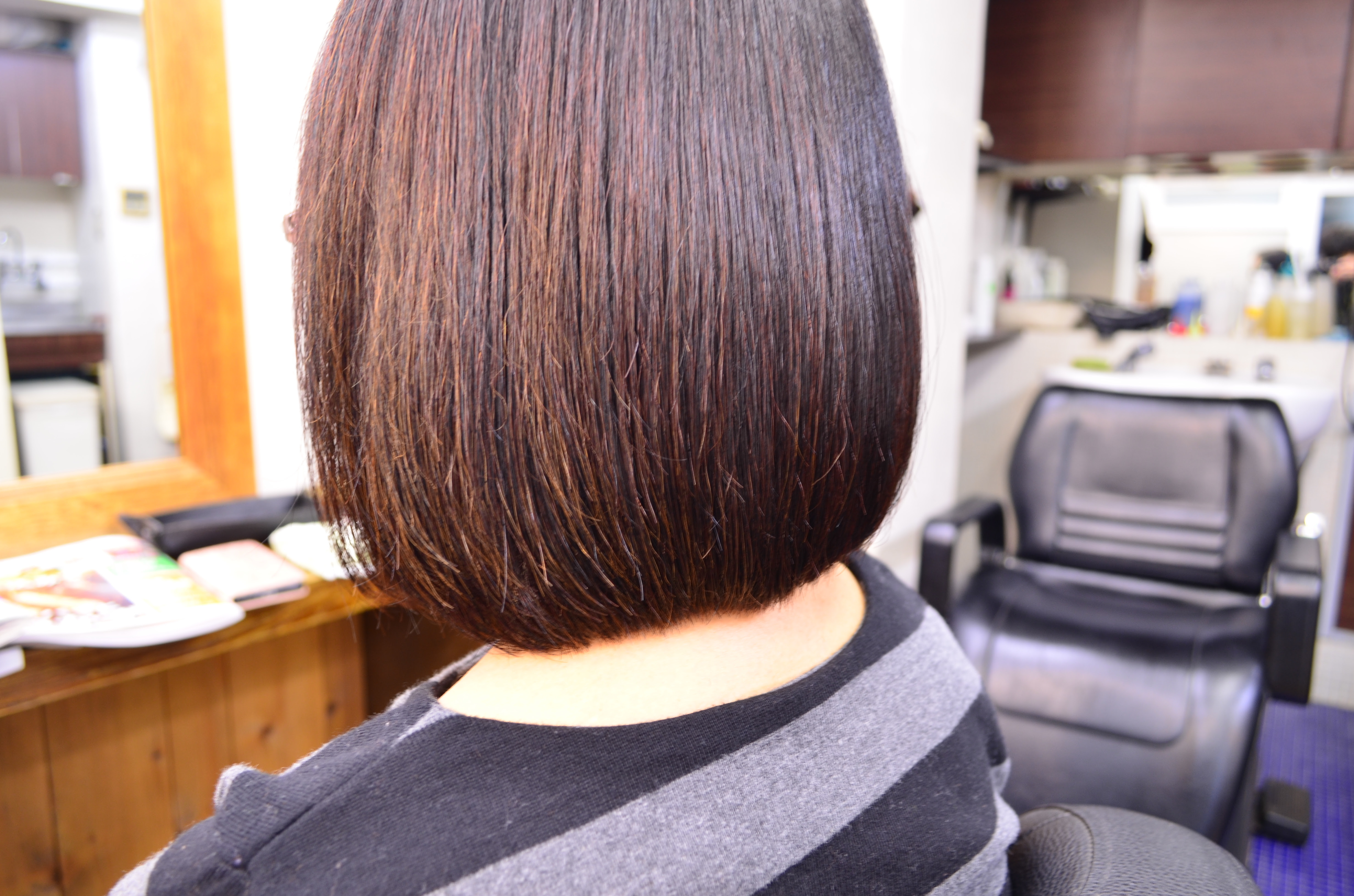 現代の髪型 75+ストレート パーマ 内 巻き