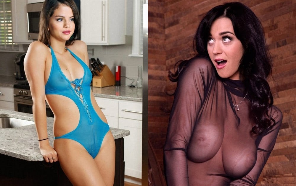 Selena Gomez Vs Katy Perry In A Topless Boob Battle