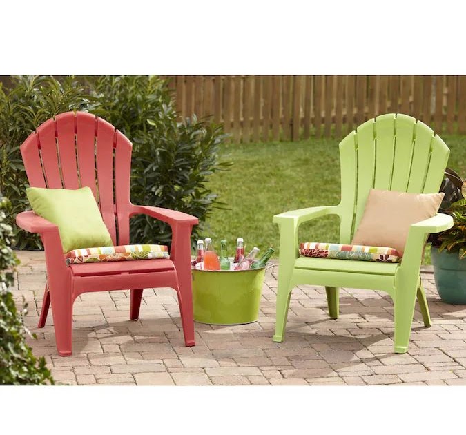 Red Plastic Adirondack Chairs - turn3designs