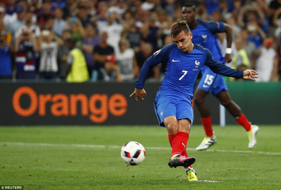 Neuer struck his left-footed effort beyond the Bayern Munich goalkeeper to put France in frontĀ