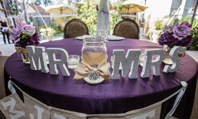 Lilac Decorations Wedding Tables