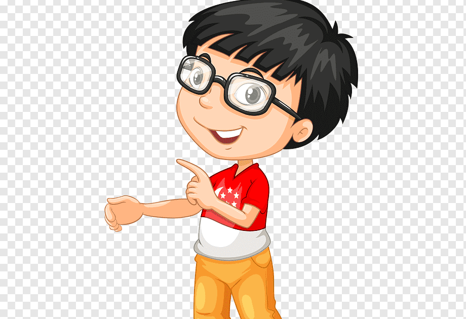 11 Little boy black hair cartoon for Round Face