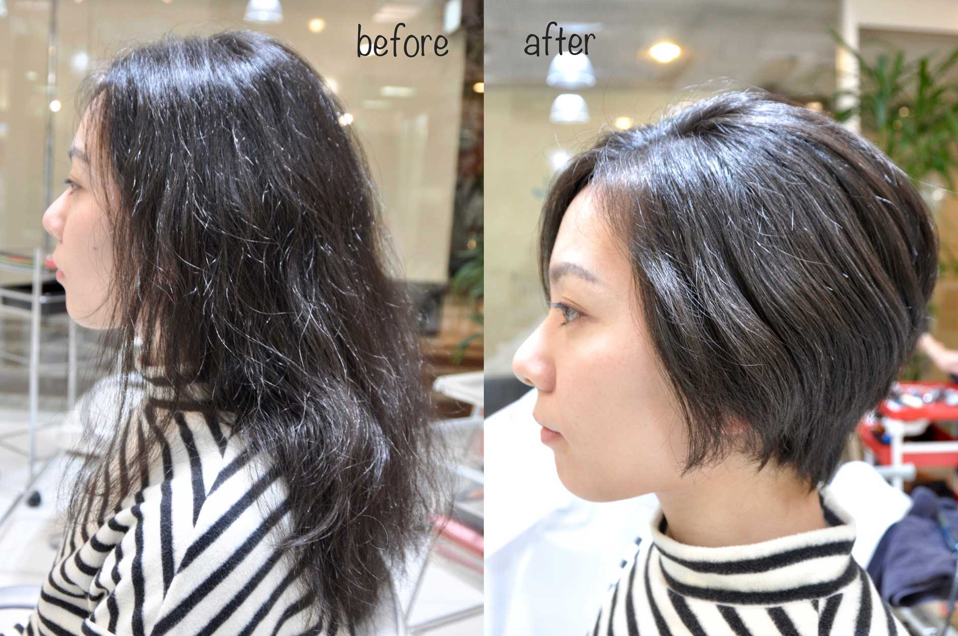 すごい ショート ボブ くせ毛 画像 ヘアスタイル画像