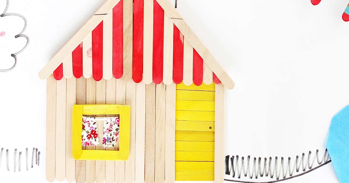 Popsicle Stick House Blueprints Free - How To Build A Popsicle House 13