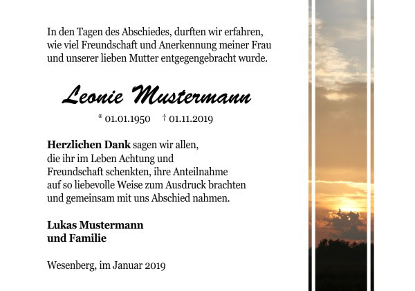 Spruch Trauerkarte Mutter