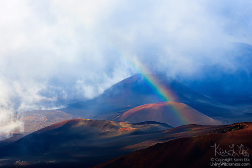 Rainbow on Haleakala, Haleakala National Park, Maui, Hawaii